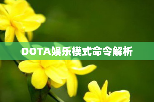DOTA娱乐模式命令解析图片