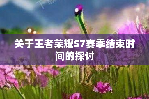关于王者荣耀S7赛季结束时间的探讨