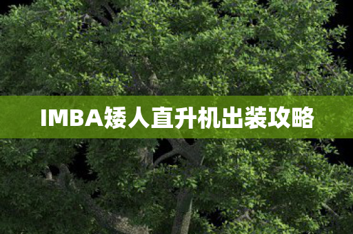 IMBA矮人直升机出装攻略 IMBA矮人直升机出装攻略