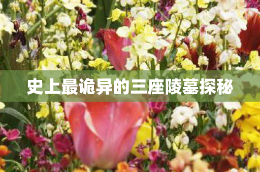 史上最诡异的三座陵墓探秘图片