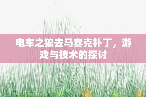 电车之狼去马赛克补丁图片