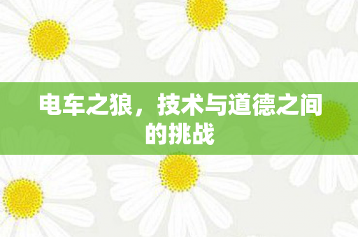 技术与道德之间的挑战图片