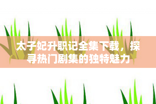 探寻热门剧集的独特魅力图片