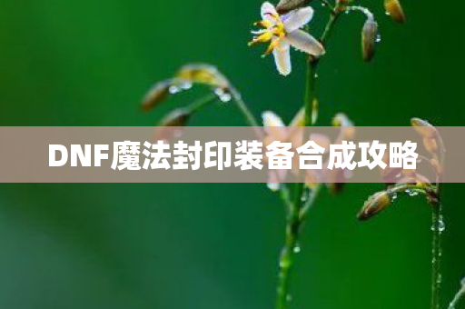 DNF魔法封印装备合成攻略图片