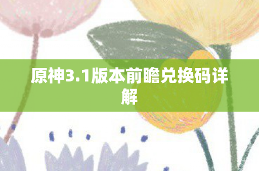 1版本前瞻兑换码详解图片