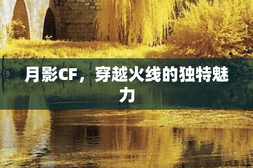 穿越火线的独特魅力图片