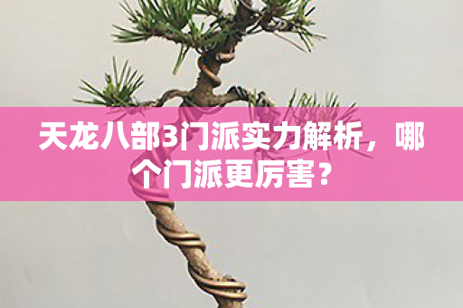 天龙八部3门派实力解析图片
