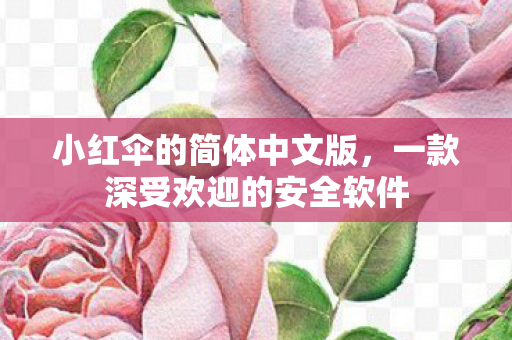 一款深受欢迎的安全软件图片