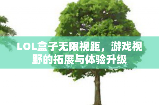 游戏视野的拓展与体验升级图片