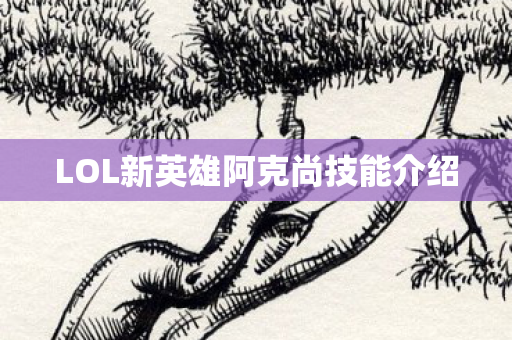 LOL新英雄阿克尚技能介绍图片