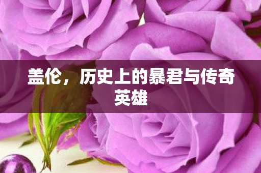历史上的暴君与传奇英雄图片