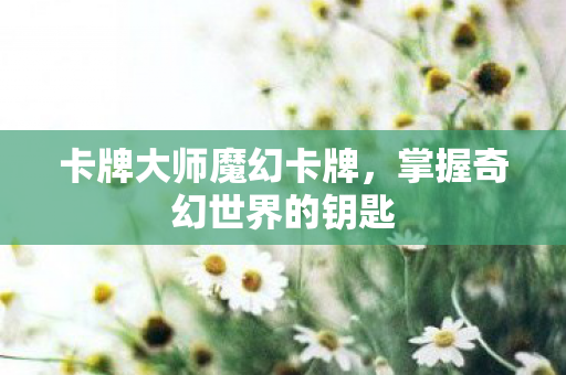 掌握奇幻世界的钥匙图片