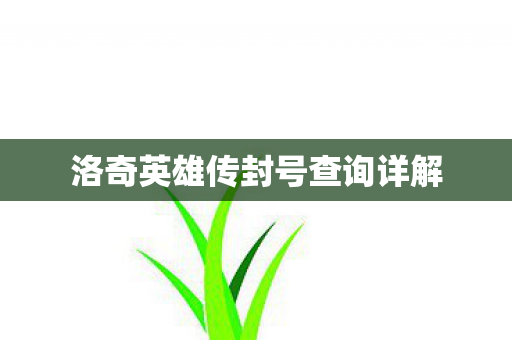 洛奇英雄传封号查询详解图片