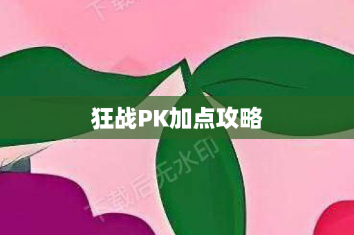 狂战PK加点攻略图片