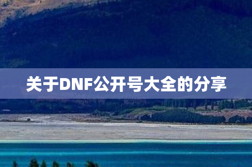 关于DNF公开号大全的分享图片