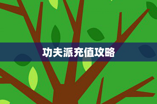 功夫派充值攻略图片