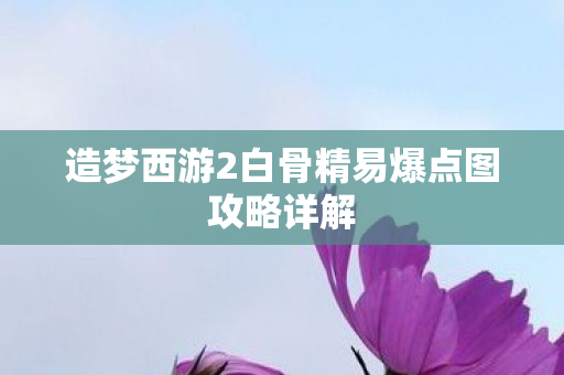 造梦西游2白骨精易爆点图攻略详解图片