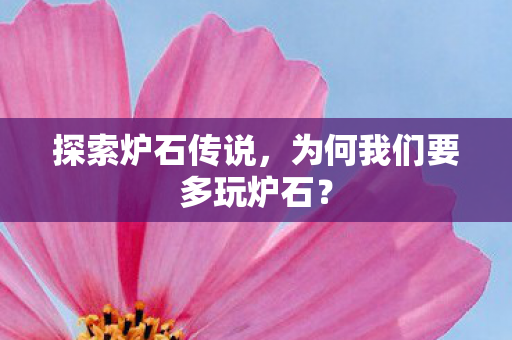 为何我们要多玩炉石图片