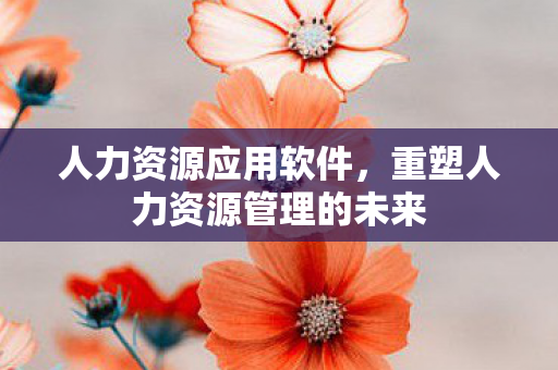 重塑人力资源管理的未来图片