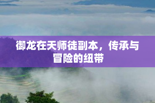 御龙在天师徒副本图片