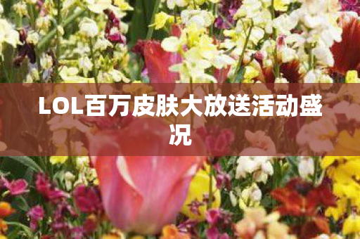 LOL百万皮肤大放送活动盛况图片