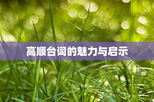 高顺台词的魅力与启示图片