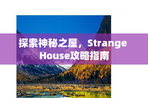 Strange House攻略指南图片