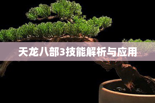 天龙八部3技能解析与应用图片