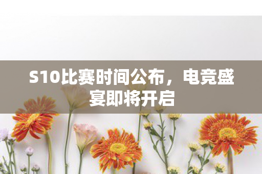 S10比赛时间公布图片