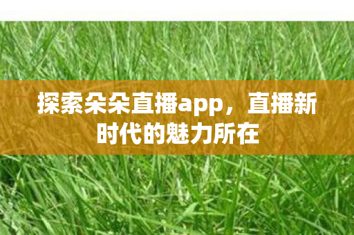 直播新时代的魅力所在图片