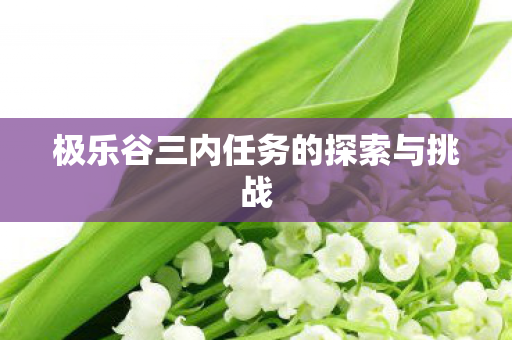 极乐谷三内任务的探索与挑战图片