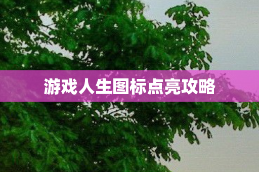 游戏人生图标点亮攻略图片