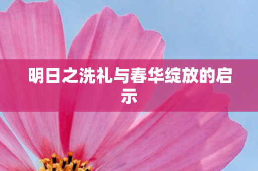 明日之洗礼与春华绽放的启示图片