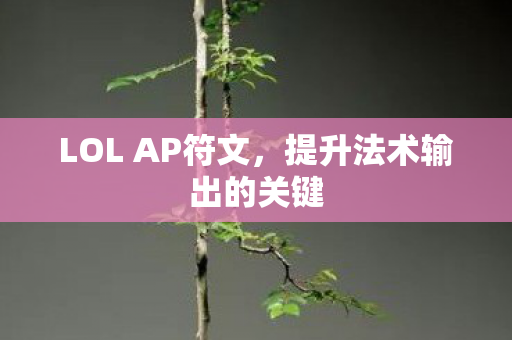 提升法术输出的关键图片