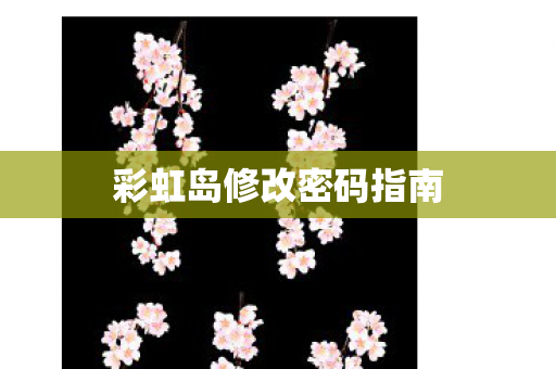 彩虹岛修改密码指南图片