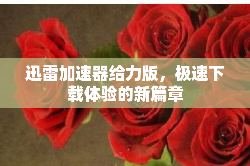 极速下载体验的新篇章图片