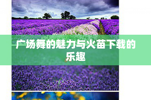 广场舞的魅力与火苗下载的乐趣图片