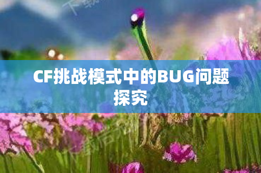 CF挑战模式中的BUG问题探究图片