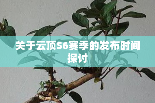 关于云顶S6赛季的发布时间探讨图片