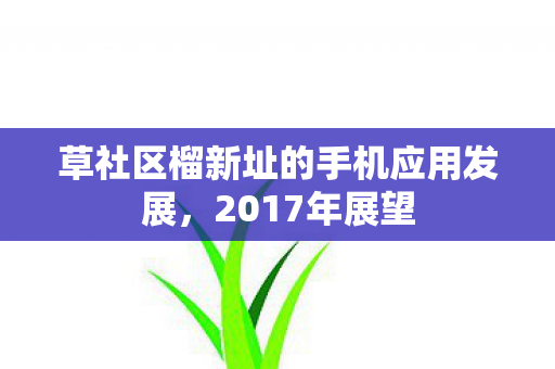 草社区榴新址的手机应用发展图片