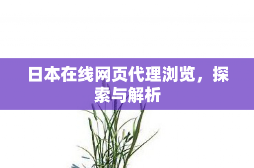 日本在线网页代理浏览图片