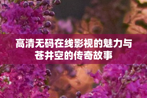 高清无码在线影视的魅力与苍井空的传奇故事图片