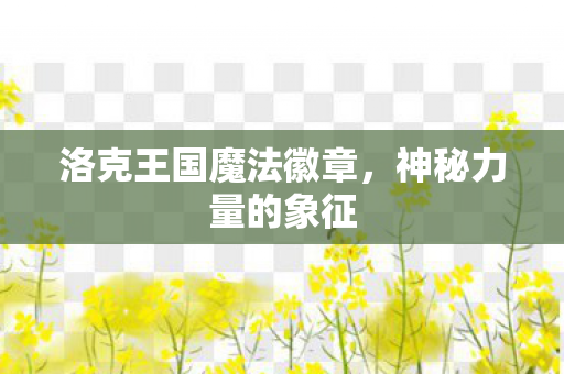 洛克王国魔法徽章图片