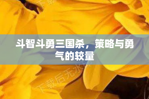 策略与勇气的较量图片