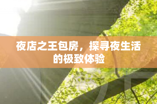 探寻夜生活的极致体验图片