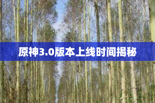 0版本上线时间揭秘图片