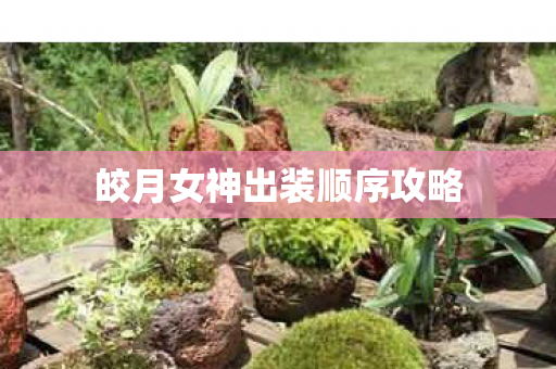 皎月女神出装顺序攻略图片