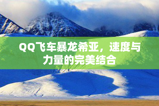 速度与力量的完美结合图片