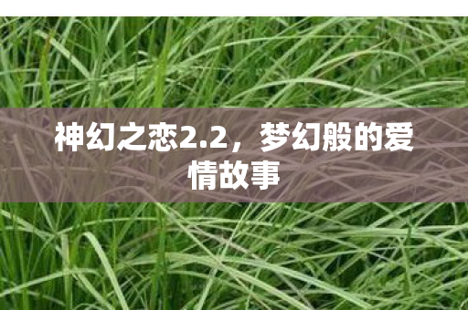 梦幻般的爱情故事图片