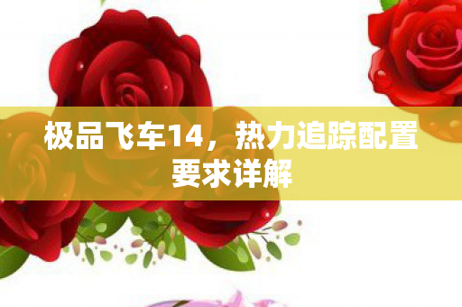 热力追踪配置要求详解图片